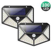 Lampada da parete solare a induzione 100 LED per esterni