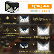 Lampada da parete solare a induzione 100 LED per esterni
