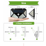 Lampada da parete solare a induzione 100 LED esterni