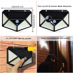 Lampada da parete solare a induzione 100 LED esterni