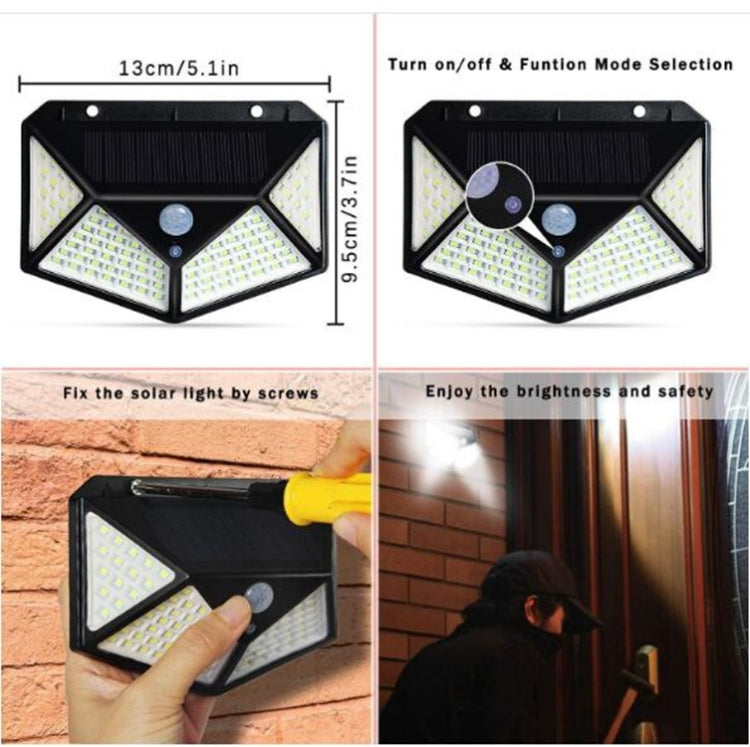 Lampada da parete solare a induzione 100 LED esterni
