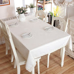 Tovaglia in cotone e lino addensato con giuntura dell'orlo, tovaglia lavabile per caffè, per banchetti nuziali, 90x90cm, 100x140cm, 140x140cm, 140x160cm, 140x180cm, 140x200cm, 140x220cm, 140x250cm, 100x160cm, 90x140cm, 130x180cm, 120x120cm