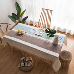 Tovaglia rettangolare in cotone e lino, tovaglia da pranzo, decorazione per la casa, cucina per feste di matrimonio, 100x140cm, 140x140cm, 140x160cm, 140x180cm