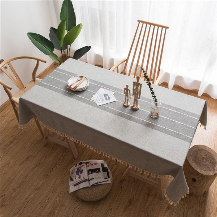 Tovaglia rettangolare in cotone e lino, tovaglia da pranzo, decorazione per la casa, cucina per feste di matrimonio, 140x300cm