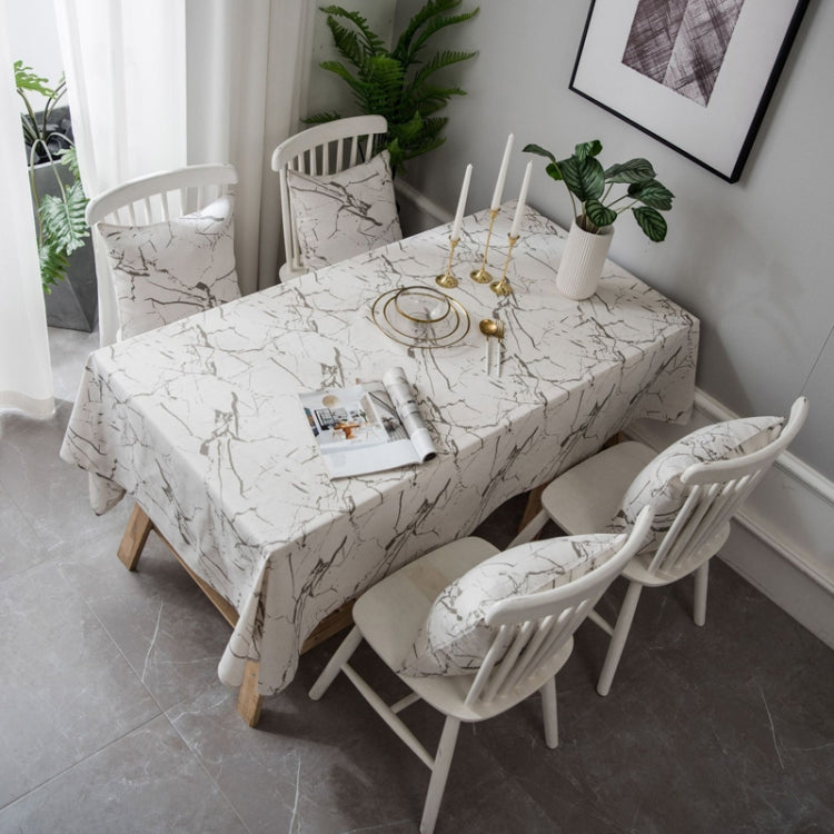 Tovaglia minimalista con motivo marmorizzato, tovaglia in cotone e lino, antipolvere, 60x60cm, 90x90cm, 100x140cm, 140x140cm, 140x160cm, 140x180cm, 140x200cm, 140x220cm, 140x250cm, 140x260cm, 140x300cm