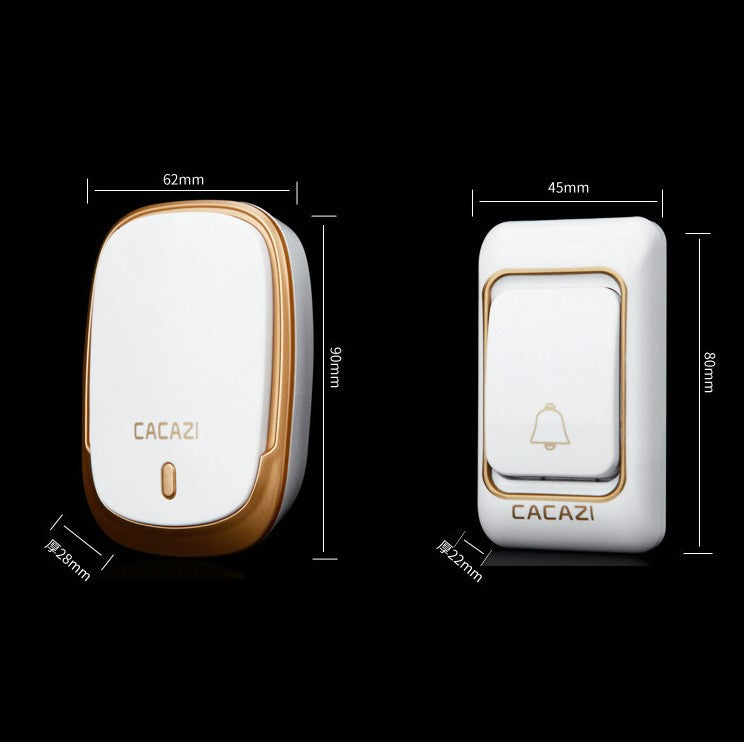 Campanello impermeabile wireless Smart Music cercapersone CACAZI K01, consegna colore casuale, spina USA / UE / Regno Unito