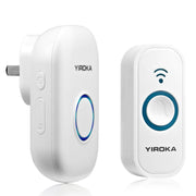 Campanello wireless Yiroka Campanello intelligente Campanello digitale per anziani, EU Plug, US Plug