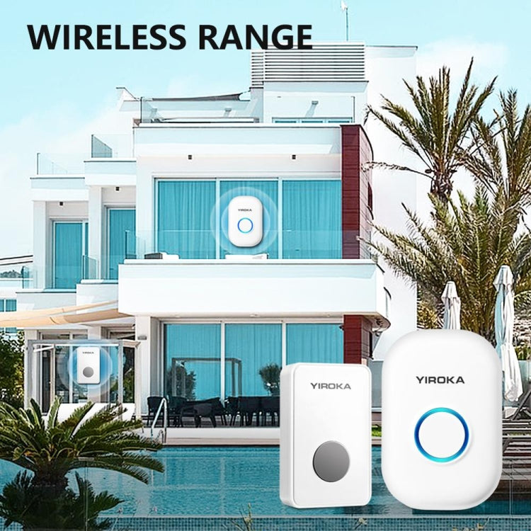 Campanello wireless Yiroka con allarme e alimentazione EU/US