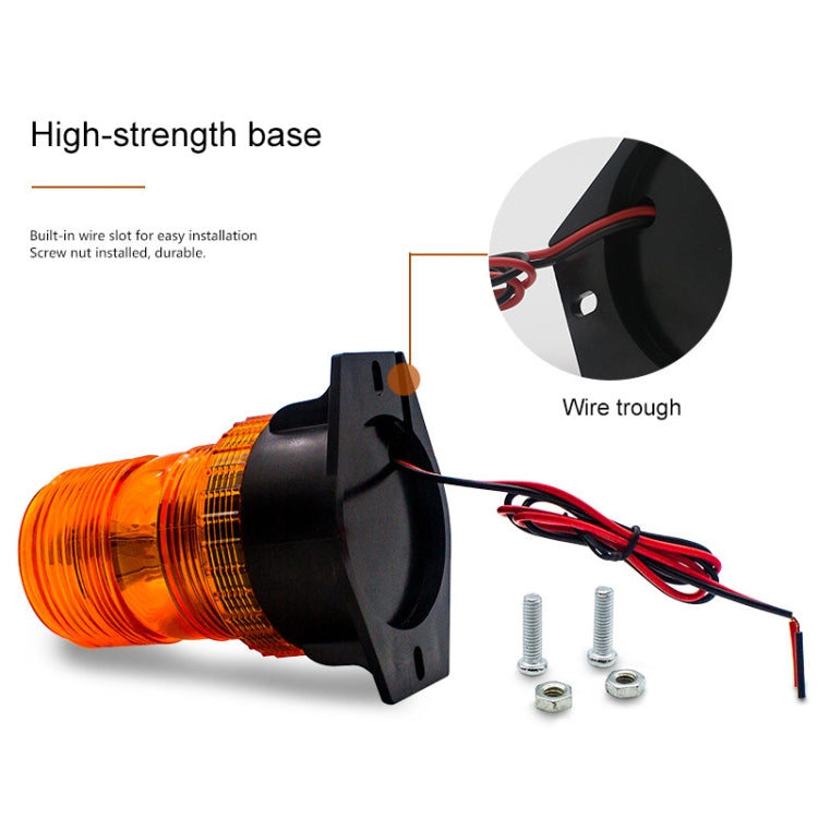 Luci di avvertimento per carrelli elevatori 10-110 V Luci stroboscopiche per la scuola Traffico Costruzione LED Tetto per veicoli di ingegneria Luci flash, Forklift Warning Lights