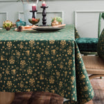 Tovaglia natalizia in cotone e lino, rettangolare, abbronzante, 100x140cm, 140x140cm, 140x160cm, 140x180cm, 140x200cm, 140x220cm, 140x240cm, 140x260cm