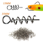 Accessori Luya Perno a molla per esca morbida con perno di bloccaggio, 1.5CM 50 PCS, 3.5CM 50 PCS, 1.5CM 100 PCS, 3.5CM 100 PCS