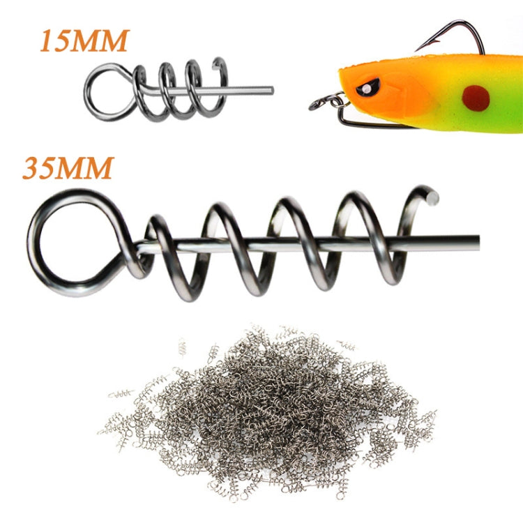 Accessori Luya Perno a molla per esca morbida con perno di bloccaggio, 1.5CM 50 PCS, 3.5CM 50 PCS, 1.5CM 100 PCS, 3.5CM 100 PCS