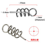 Accessori Luya Perno a molla per esca morbida con perno di bloccaggio, 1.5CM 50 PCS, 3.5CM 50 PCS, 1.5CM 100 PCS, 3.5CM 100 PCS