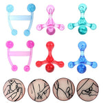 Massaggiatore a forma di rana, equilibrio manuale, massaggiatore a quattro sfere, sfera per massaggio in vita, H-shaped Light Blue, H-shaped Light Pink, Four-ball Pink, Four-ball Blue, Four-ball Green, Four-ball Red