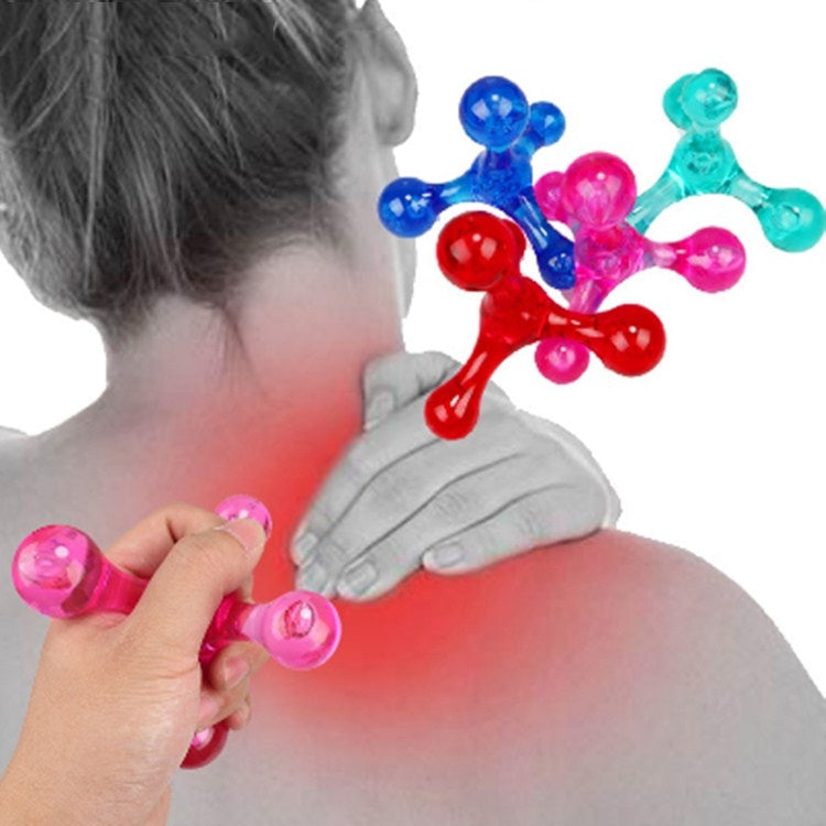 Massaggiatore a forma di rana, equilibrio manuale, massaggiatore a quattro sfere, sfera per massaggio in vita, H-shaped Light Blue, H-shaped Light Pink, Four-ball Pink, Four-ball Blue, Four-ball Green, Four-ball Red