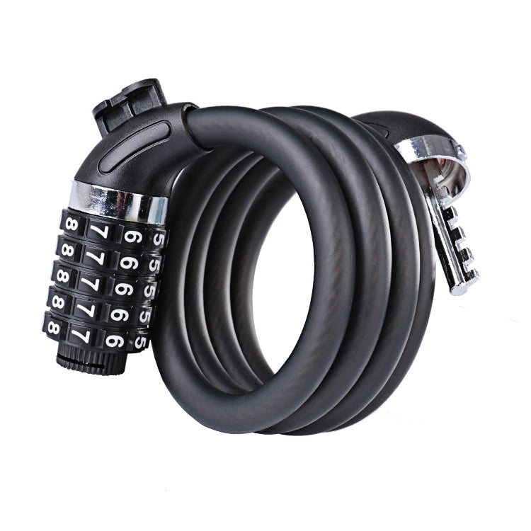RUOTA SU Lucchetto per bicicletta Antifurto Mountain Bike Blocco password Lucchetto per cavo in acciaio Accessori per la guida della bicicletta Universale, Password type, Key type
