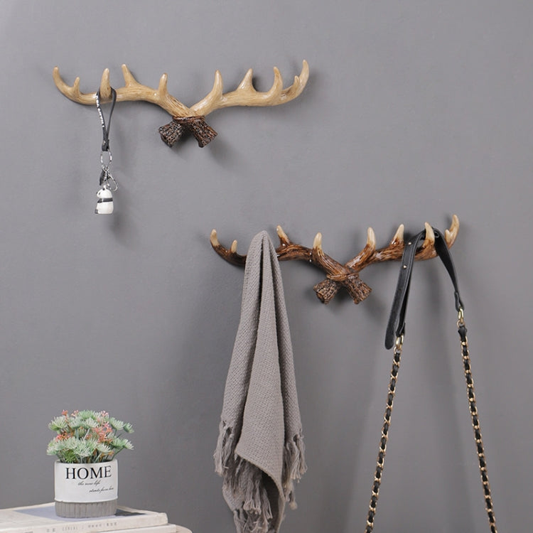 Appendiabiti da parete per decorazione da parete con corna in resina, per la casa, soggiorno, ingresso, appendiabiti da parete