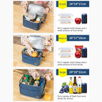 Borsa termica per il pranzo, resistente e impermeabile, per il pranzo, con tracolla, S, M, L