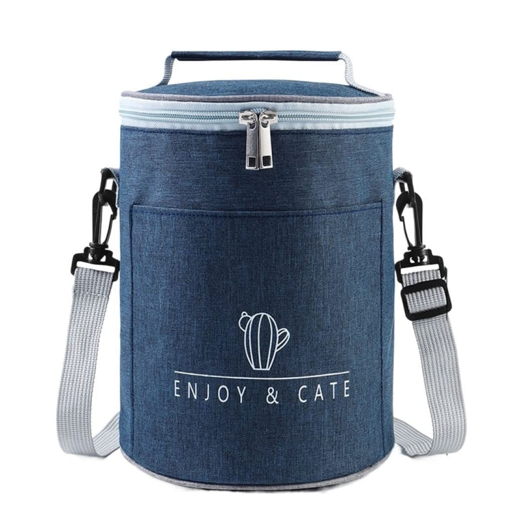 Borsa per il pranzo rotonda Borsa per il pranzo isolata Borsa per il pranzo pieghevole e portatile, L, M, S