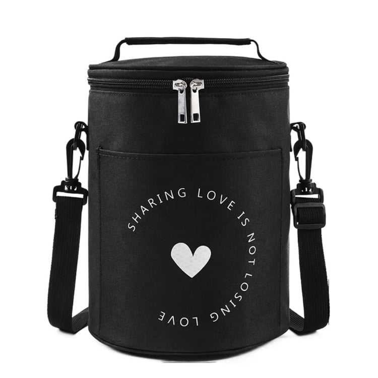 Borsa per il pranzo rotonda Borsa per il pranzo isolata Borsa per il pranzo pieghevole e portatile, L, M, S