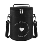 Borsa per il pranzo rotonda Borsa per il pranzo isolata Borsa per il pranzo pieghevole e portatile, L, M, S