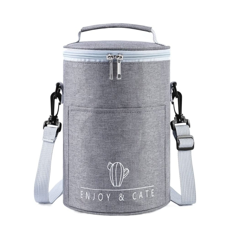 Borsa per il pranzo rotonda Borsa per il pranzo isolata Borsa per il pranzo pieghevole e portatile, L, M, S