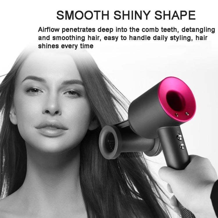 For Dyson hair dryer nozzle smooth flyaway attachment, Smooth Rose Red