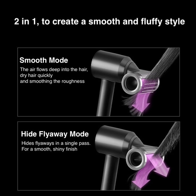 For Dyson hair dryer nozzle smooth flyaway attachment, Smooth Rose Red