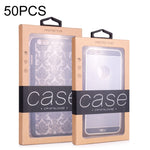 Scatola per imballaggio custodia in pelle per custodia in carta kraft da 50 pezzi, L 5.8-6.7 Inch, S 4.7 Inch