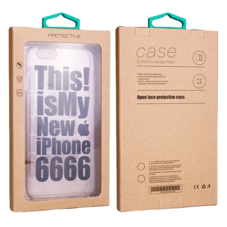 Scatola per imballaggio custodia in pelle per custodia in carta kraft da 50 pezzi, L 5.8-6.7 Inch, S 4.7 Inch