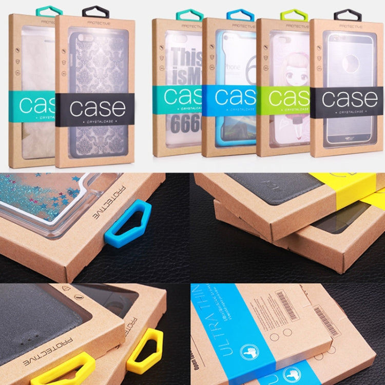 Scatola per imballaggio custodia in pelle per custodia in carta kraft da 50 pezzi, L 5.8-6.7 Inch, S 4.7 Inch
