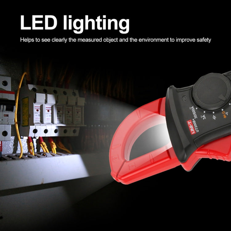 Multimetro digitale a pinza Tester di resistenza alla frequenza del rilevatore di tensione CA/CC, UT200A+ 400A, UT200B+ 600A