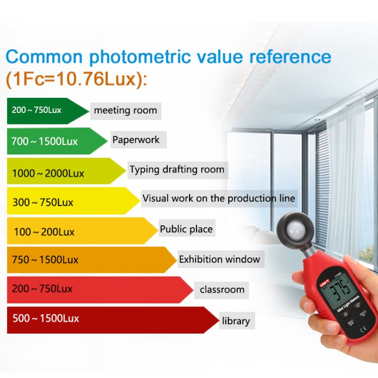 Esposimetro digitale UNI-T UT383 con Bluetooth