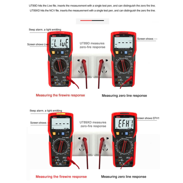 Multimetro digitale UNI-T UT89X con display LCD