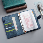 Manuale del modello in rilievo del taccuino con raccoglitore economico in pelle PU YMX-007, A6, A5