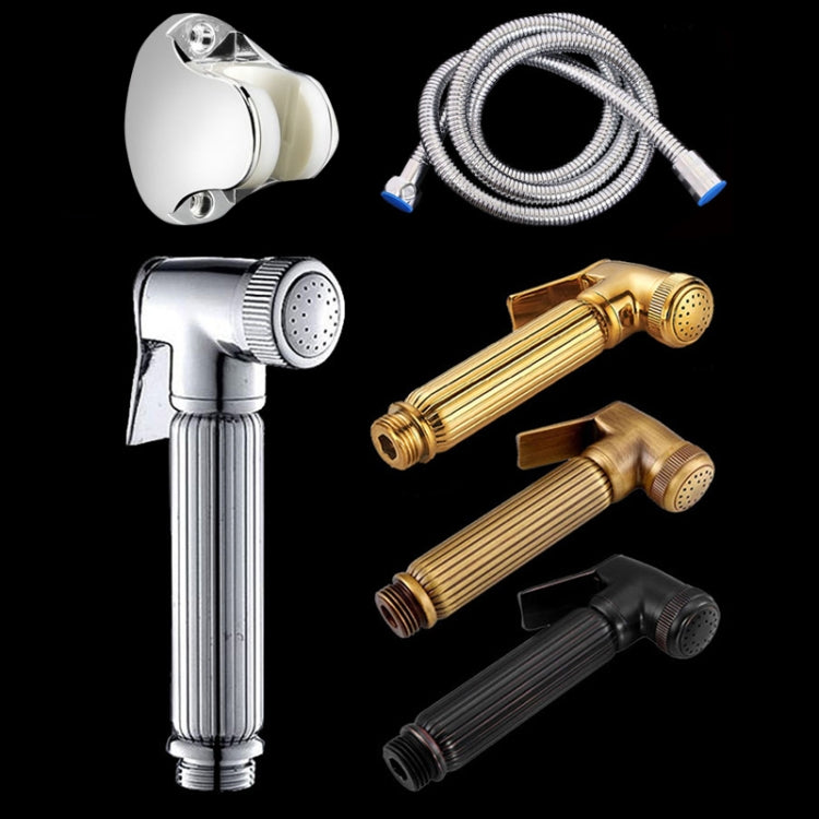 Set di ugelli per lavaggio donna multifunzionali a pressione con arresto dell'acqua, B Set Gold, B Set Black Antique, B Set Chrome, B Set Antique