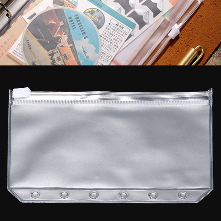 Borsa per banconote da 3 pezzi Borsa per biglietti da visita con bordo a strappo Tasca a fogli mobili con inserto in PVC con cerniera, A5 L, A6 M, A7 S