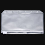 Borsa per banconote da 3 pezzi Borsa per biglietti da visita con bordo a strappo Tasca a fogli mobili con inserto in PVC con cerniera, A5 L, A6 M, A7 S