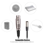 Cavo bilanciato XLRmini femmina a mini maschio audio 48V