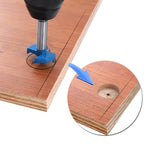 Strumento ausiliario per l'installazione di punzonatura del posizionatore della cerniera del pannello della porta di apertura della cerniera per la lavorazione del legno da 35 mm, Single, Single + Hole Opener, Single + Hole Opener+Pencil               ...