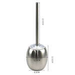 Spazzola per la pulizia del bagno Scopino per WC creativo in acciaio inossidabile, Stainless Steel Toilet Brush