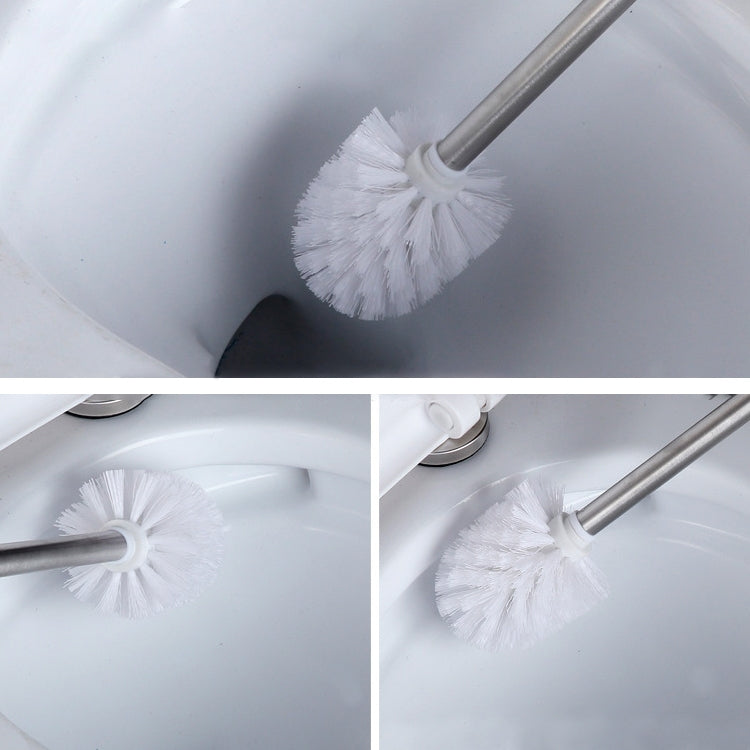 Spazzola per la pulizia del bagno Scopino per WC creativo in acciaio inossidabile, Stainless Steel Toilet Brush