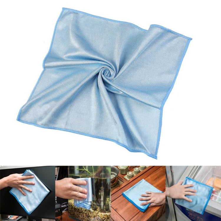 Panno per pulizia antitraccia in microfibra da 10 pezzi, 30x30cm Blue, 40x40cm Blue, 40x60cm Blue, 30x30cm Pink, 40x40cm Pink, 40x60cm Pink, 30x30cm Grey, 40x40cm Grey, 40x60cm Grey