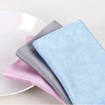 Panno per pulizia antitraccia in microfibra da 10 pezzi, 30x30cm Blue, 40x40cm Blue, 40x60cm Blue, 30x30cm Pink, 40x40cm Pink, 40x60cm Pink, 30x30cm Grey, 40x40cm Grey, 40x60cm Grey