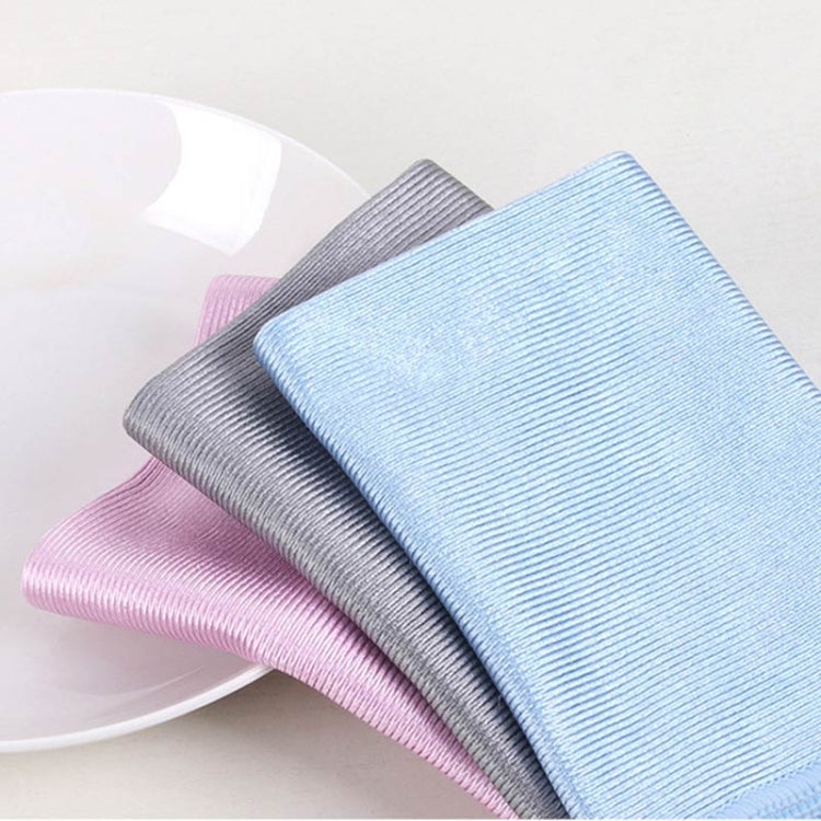 Panno per pulizia antitraccia in microfibra da 10 pezzi, 30x30cm Blue, 40x40cm Blue, 40x60cm Blue, 30x30cm Pink, 40x40cm Pink, 40x60cm Pink, 30x30cm Grey, 40x40cm Grey, 40x60cm Grey