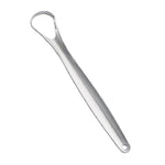 Raschietto per lingua in acciaio inossidabile per la pulizia orale, 14.6 × 2.4 cm