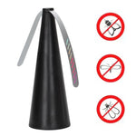 Ventilatore multifunzionale con ventola automatica repellente per zanzare e cattura mosche, Gold, Black, Silver
