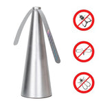Ventilatore multifunzionale con ventola automatica repellente per zanzare e cattura mosche, Gold, Black, Silver