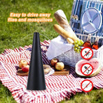Ventilatore multifunzionale con ventola automatica repellente per zanzare e cattura mosche, Gold, Black, Silver