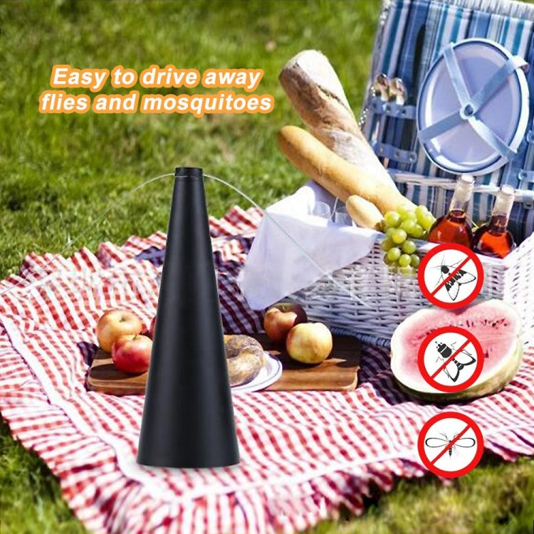 Ventilatore multifunzionale con ventola automatica repellente per zanzare e cattura mosche, Gold, Black, Silver